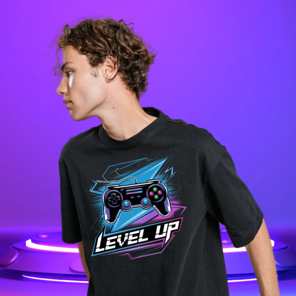 level up - gaming T shirt - Image 2