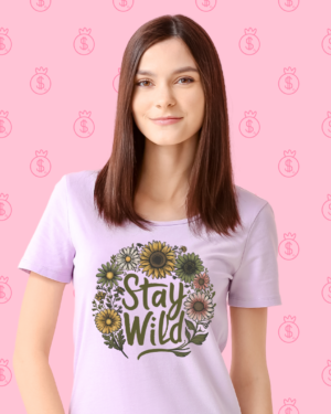 "Stay Wild" Girls T-Shirt – Embrace Your Wild Side