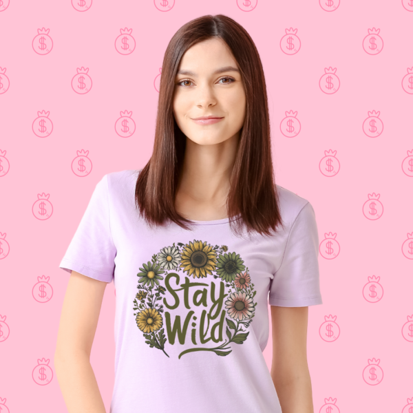 "Stay Wild" Girls T-Shirt – Embrace Your Wild Side